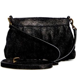 American leather Company shimmering black crossbody excellent condition NWT